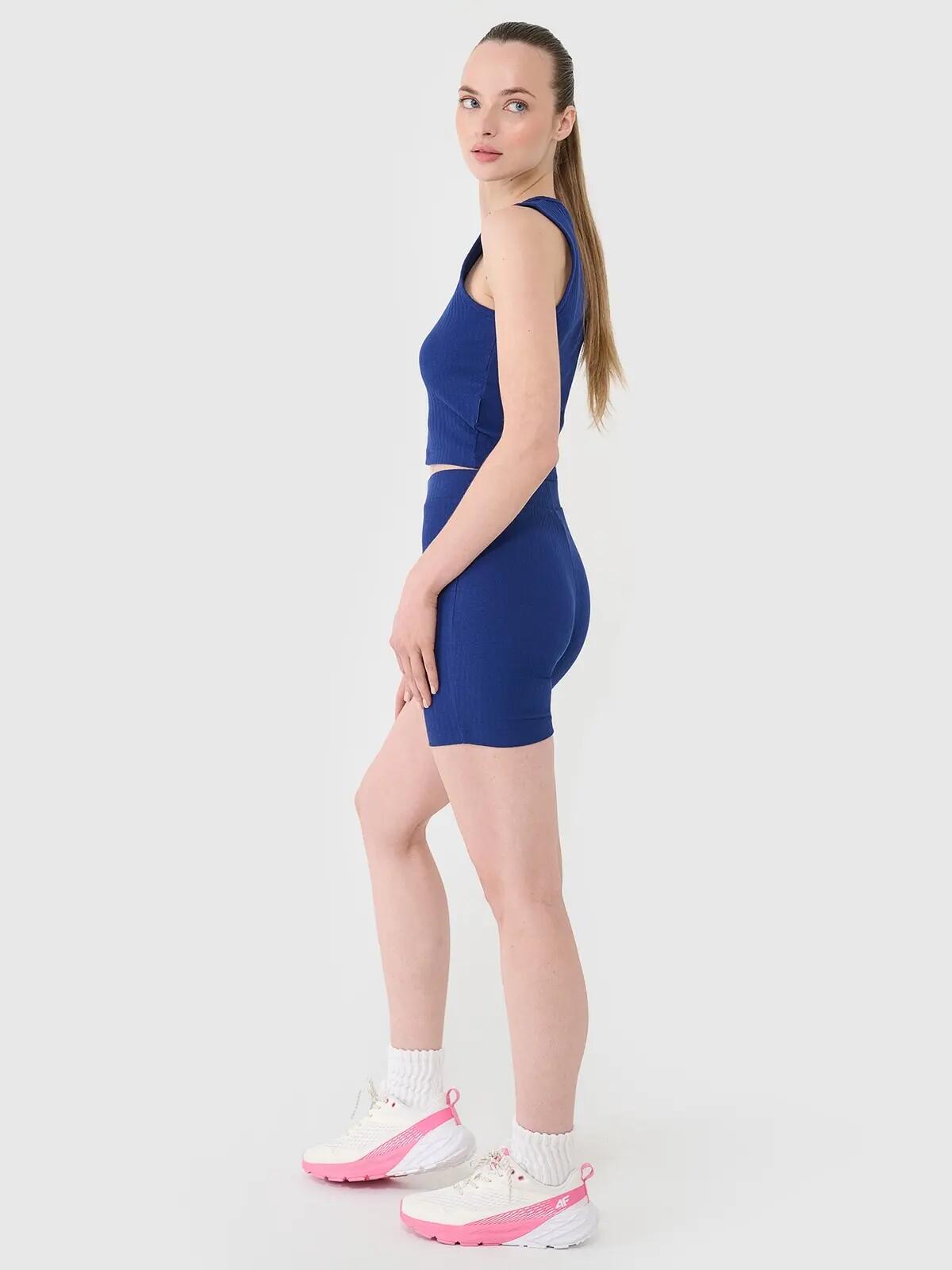 4F LEGGINSY DAMSKIE KRÓTKIE KOLARKI DZIANINOWE KRÓTKIE KOLOR WIELOKOLOROWE 3/10