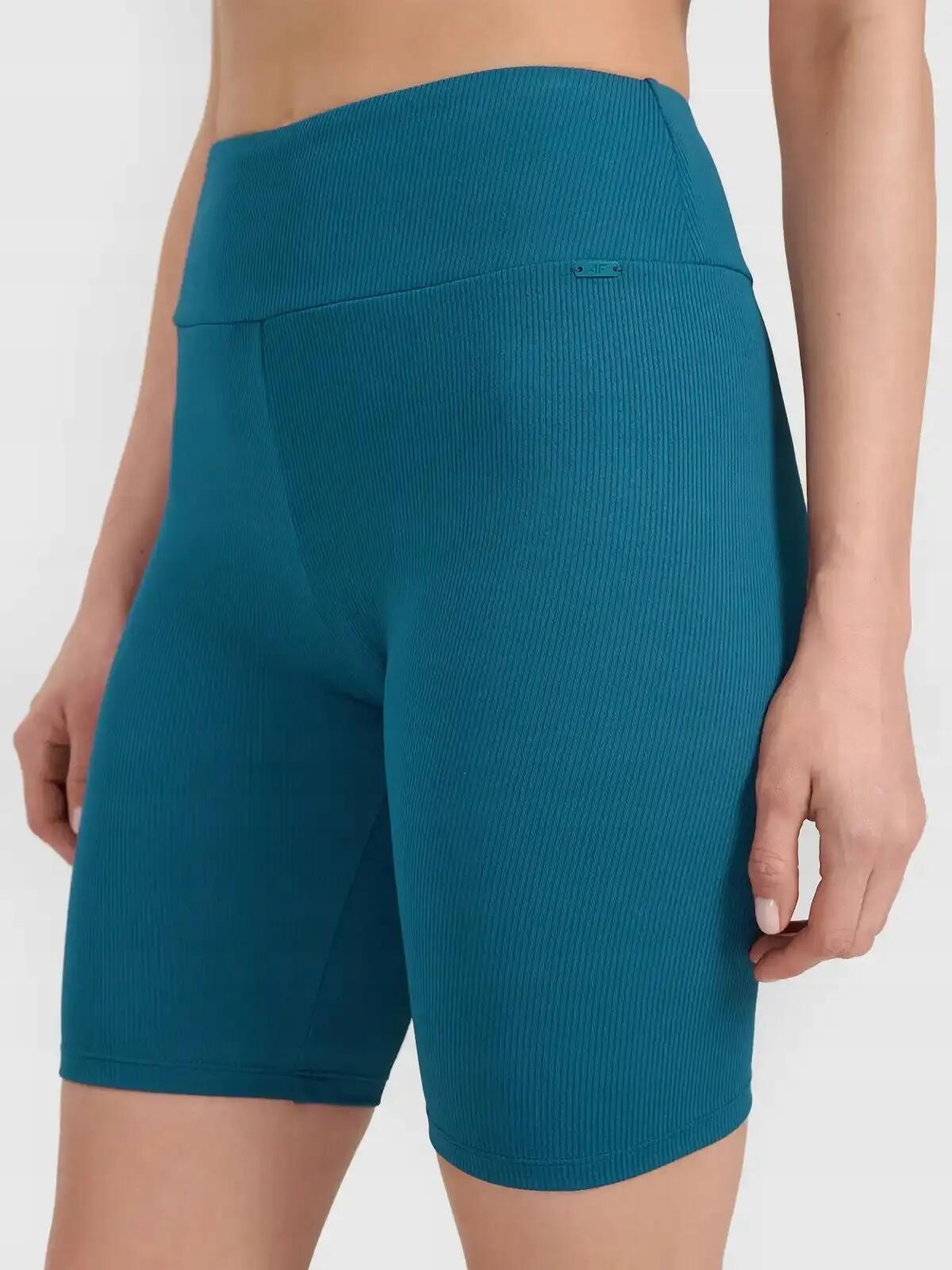 SPODENKI DAMSKIE 4F LEGGINSY KRÓTKIE KOLARKI  KRÓTKIE KOLOR ZIELONY 4/7