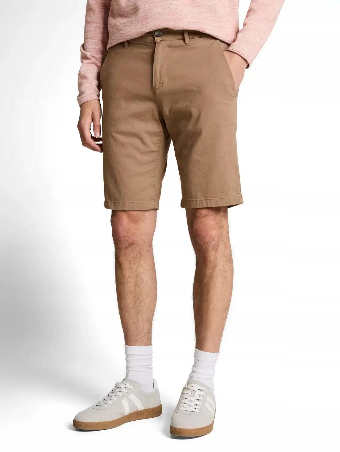 SPODENKI MĘSKIE KRÓTKIE BERMUDY TOM TAILOR SLIM CHINO BRĄZOWE KRÓTKIE 3/7