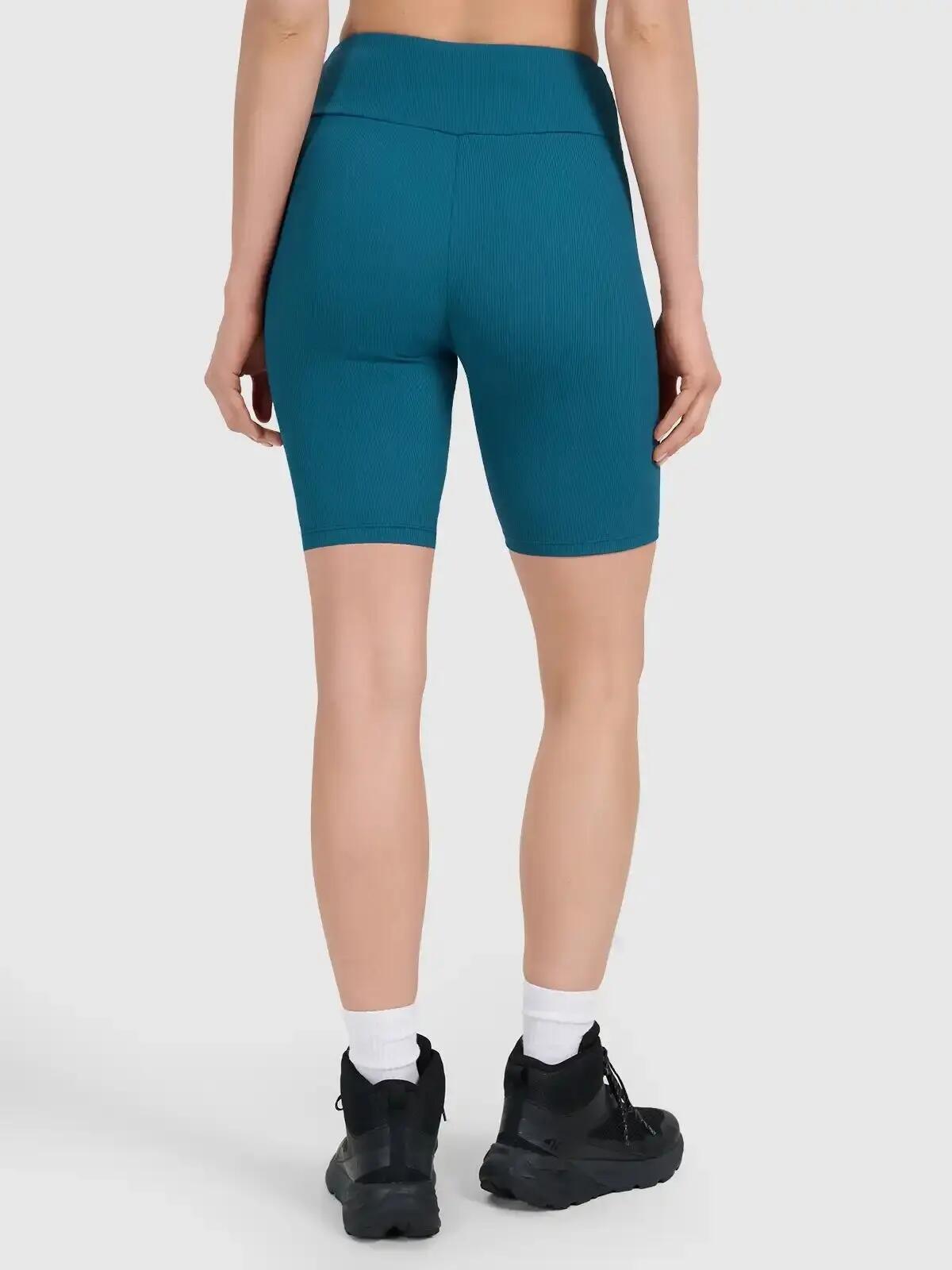 SPODENKI DAMSKIE 4F LEGGINSY KRÓTKIE KOLARKI  KRÓTKIE KOLOR ZIELONY 3/7