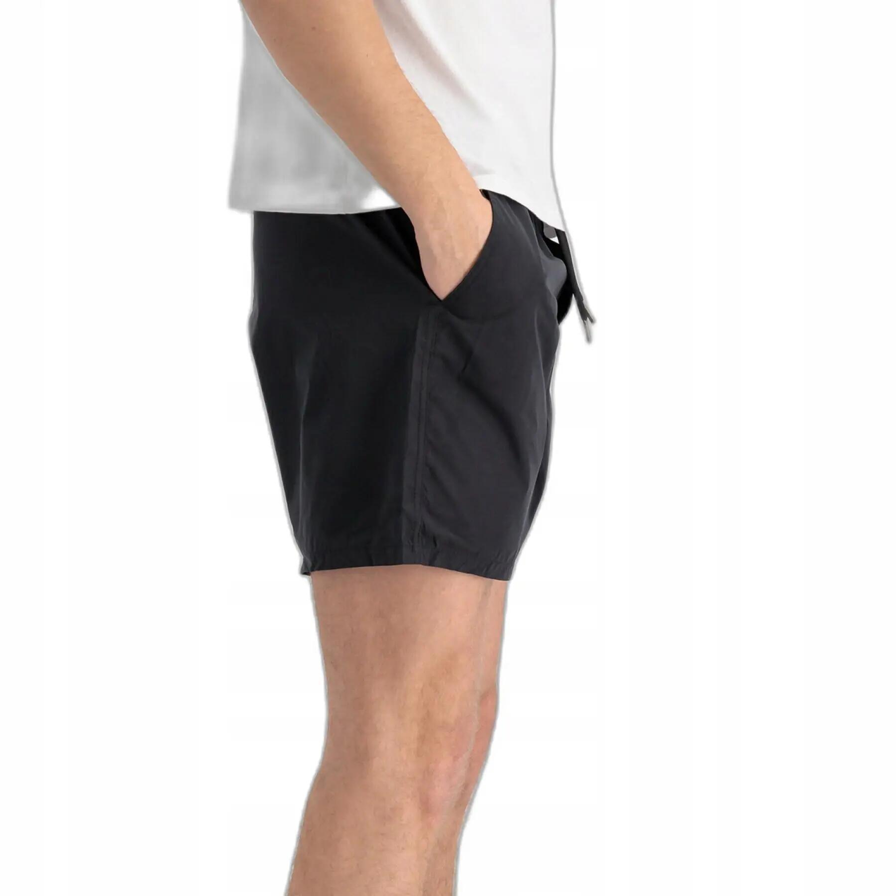 MĘSKIE SPODENKI SPORTOWE ALPHA NYLON JOGGER SHORT PRZED KOLANO CZARNE 2/5
