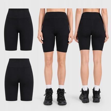 SPODENKI DAMSKIE 4F LEGGINSY KRÓTKIE KOLARKI KRÓTKIE KOLOR CZARNY