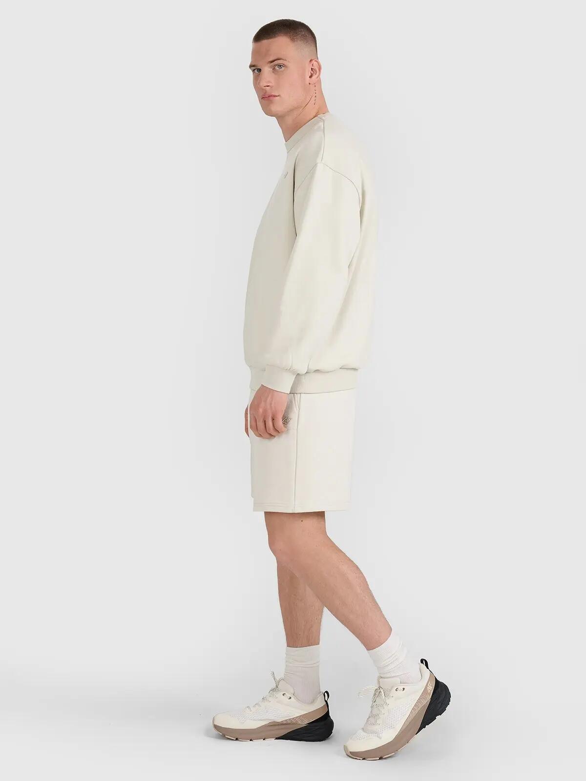 SPODENKI UNISEX 4F DRESOWE BAWEŁNIANE SPORTSTYLE TSHOU544   KRÓTKIE KOLOR BEŻOWY 5/13