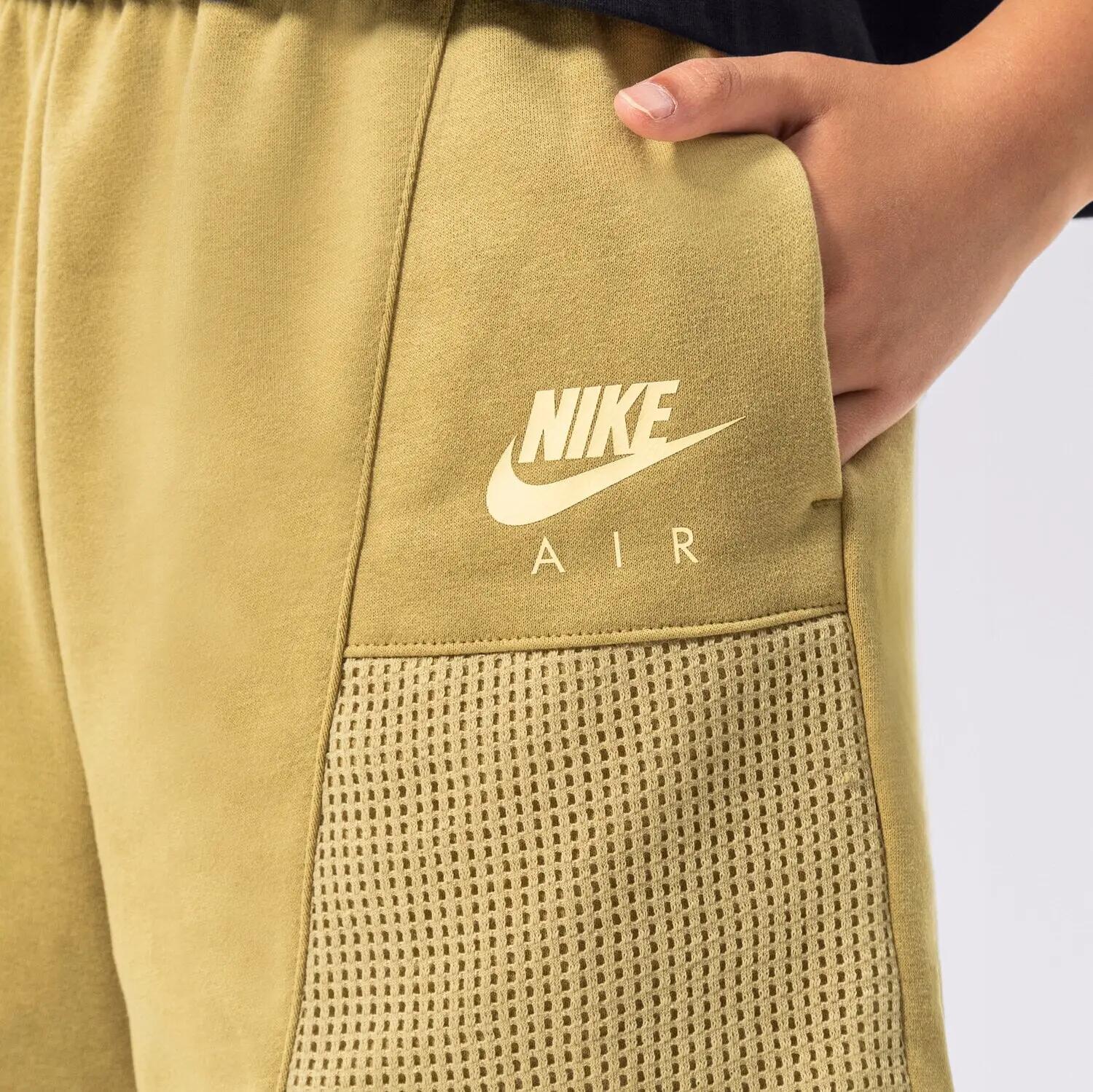 SPODENKI DAMSKIE KRÓTKIE SZORTY SPORTOWE NIKE  DO POŁOWY UDA KOLOR ZIELONY 3/5