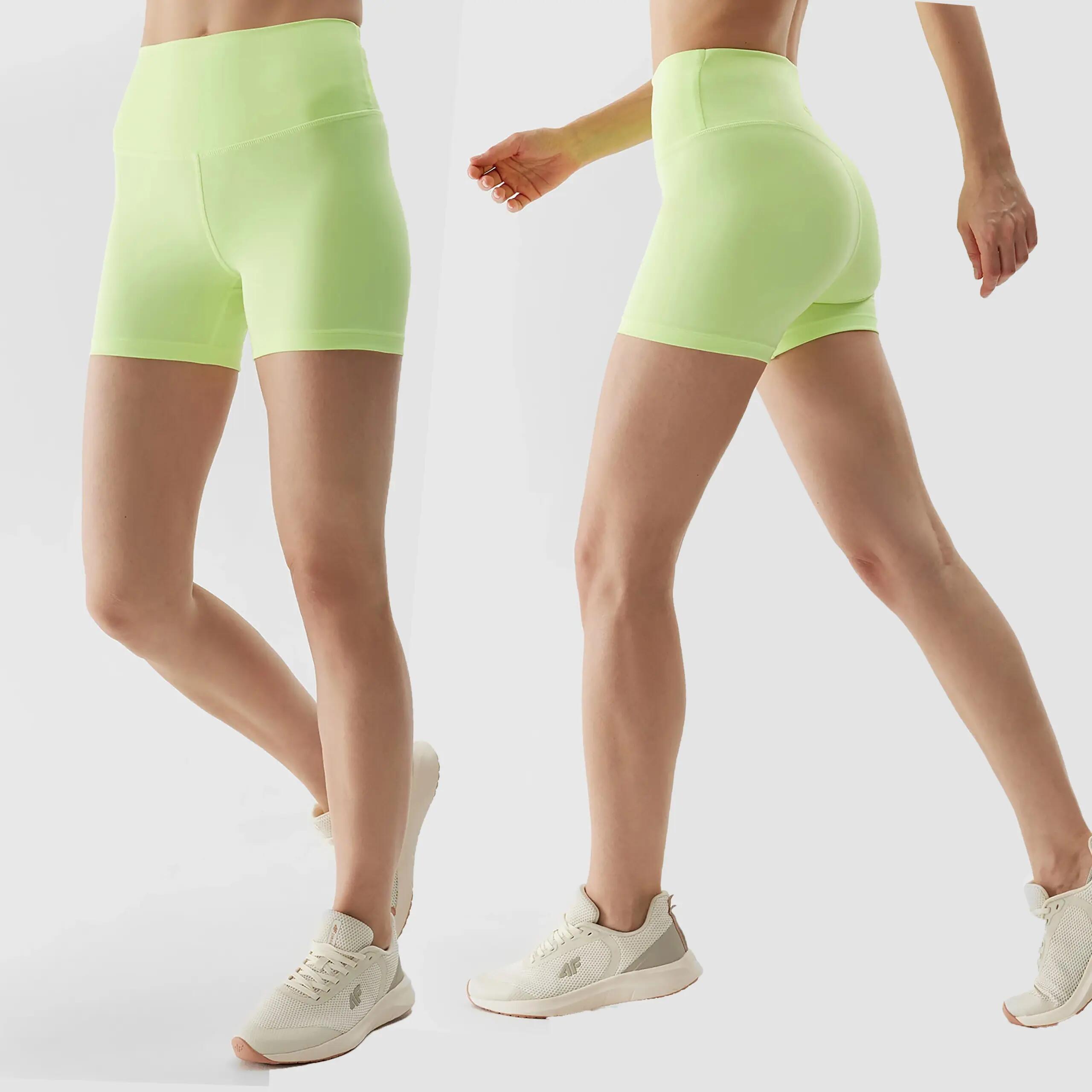 SPODENKI DAMSKIE 4F TRENINGOWE LEGGINSY KRÓTKIE KOLARKI KRÓTKIE KOLOR ZIELONY 9/10