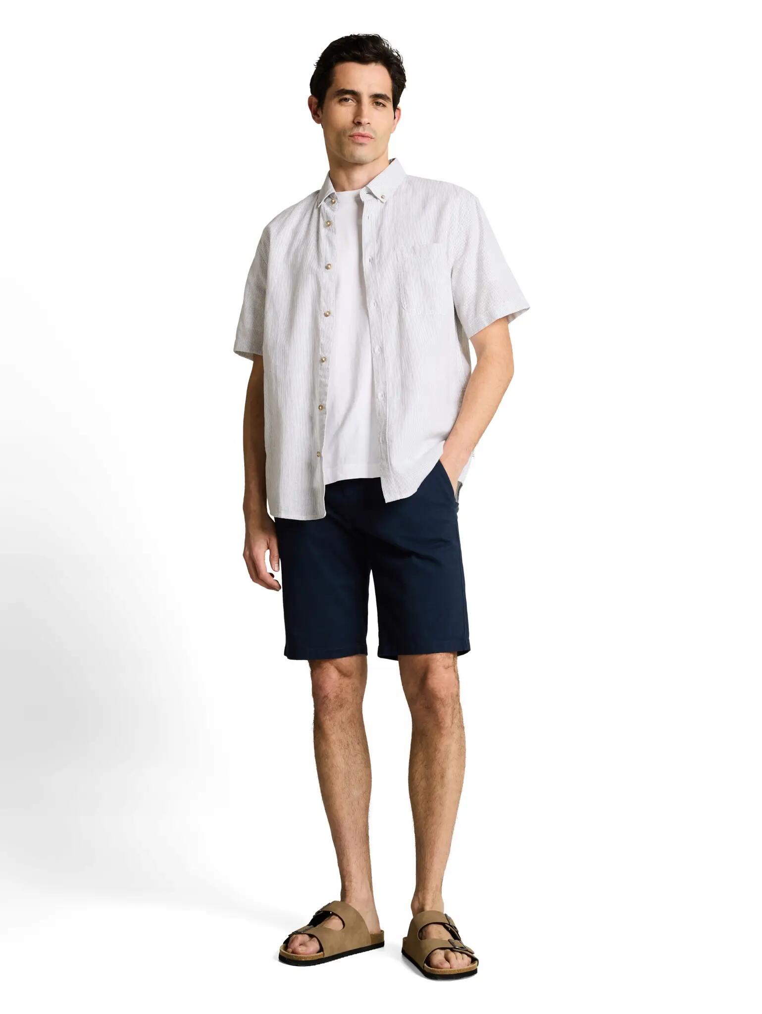 SPODENKI MĘSKIE KRÓTKIE BERMUDY TOM TAILOR SLIM CHINO GRANATOWE KRÓTKIE 2/7