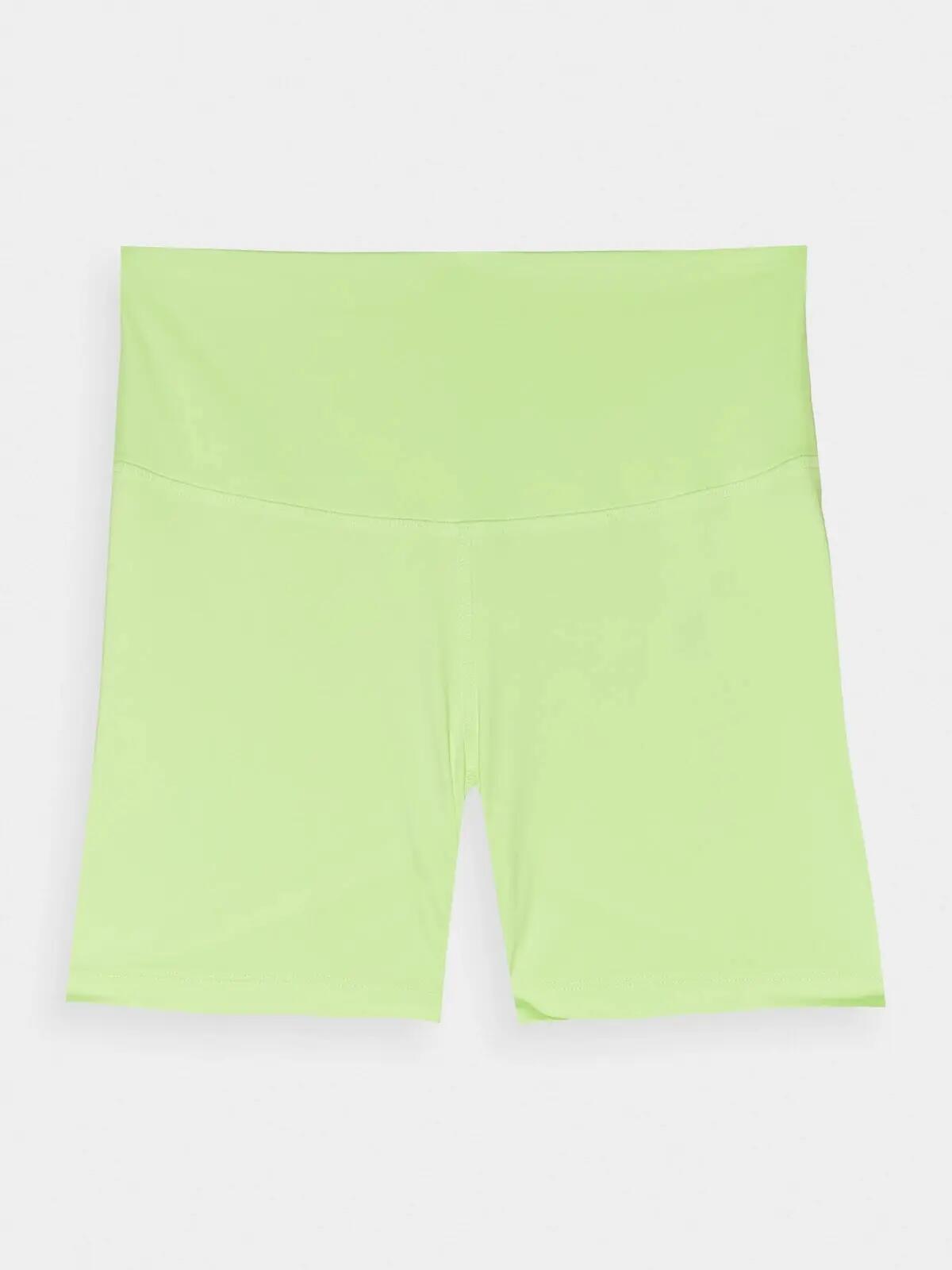 SPODENKI DAMSKIE 4F TRENINGOWE LEGGINSY KRÓTKIE KOLARKI KRÓTKIE KOLOR ZIELONY 8/10