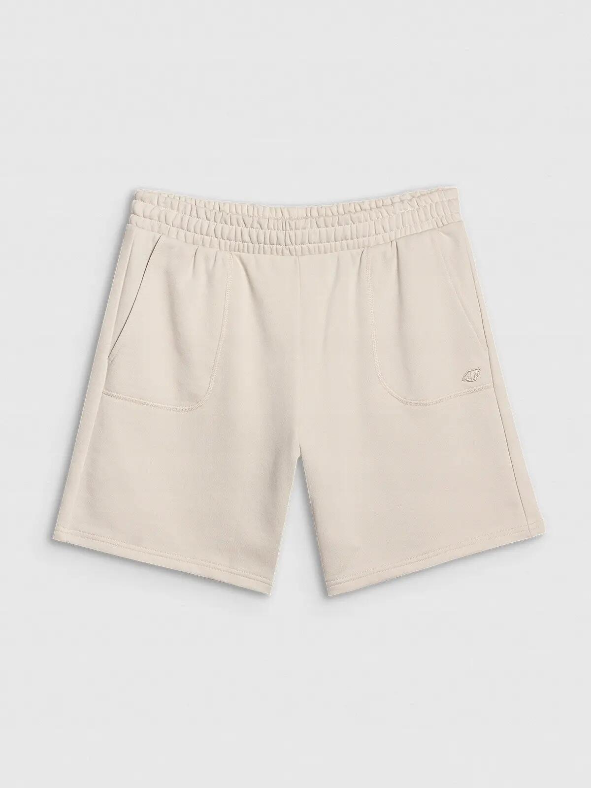 SPODENKI UNISEX 4F DRESOWE BAWEŁNIANE SPORTSTYLE TSHOU544   KRÓTKIE KOLOR BEŻOWY 11/13