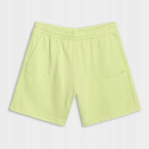 SPODENKI UNISEX 4F DRESOWE BAWEŁNIANE SPORTSTYLE KRÓTKIE KOLOR ZIELONY 12/13