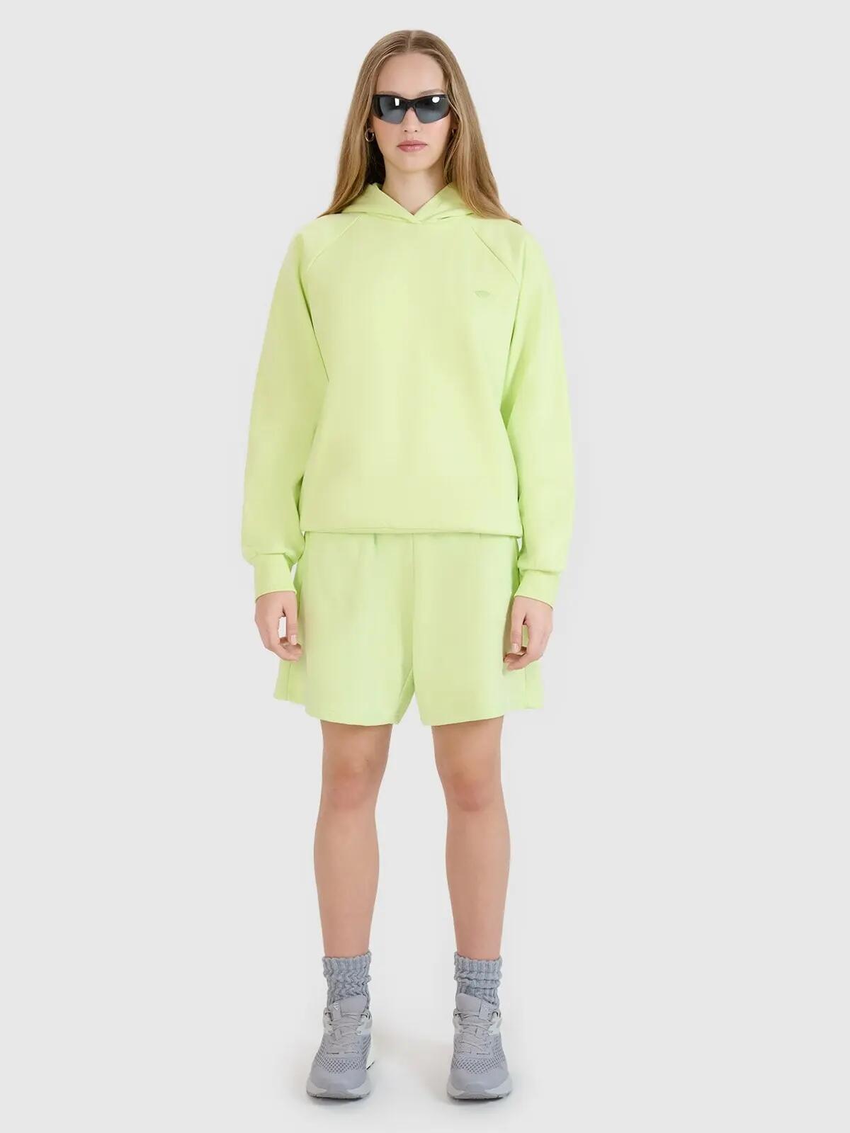 SPODENKI UNISEX 4F DRESOWE BAWEŁNIANE SPORTSTYLE KRÓTKIE KOLOR ZIELONY 10/13