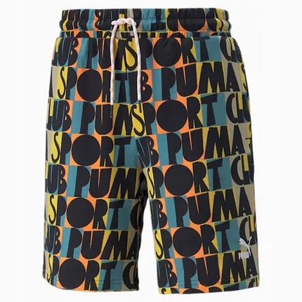 SZORTY MĘSKIE DRESOWE PUMA- 533633BLACK-S PRZED KOLANO KOLOR CZARNY