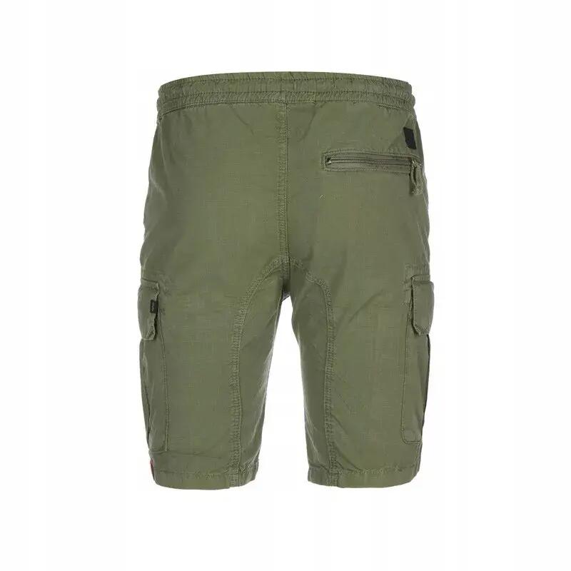 MĘSKIE SPODENKI ALPHA INDUSTRIES RIPSTOP JOGGER SHORT PRZED KOLANO ZIELONE 5/6