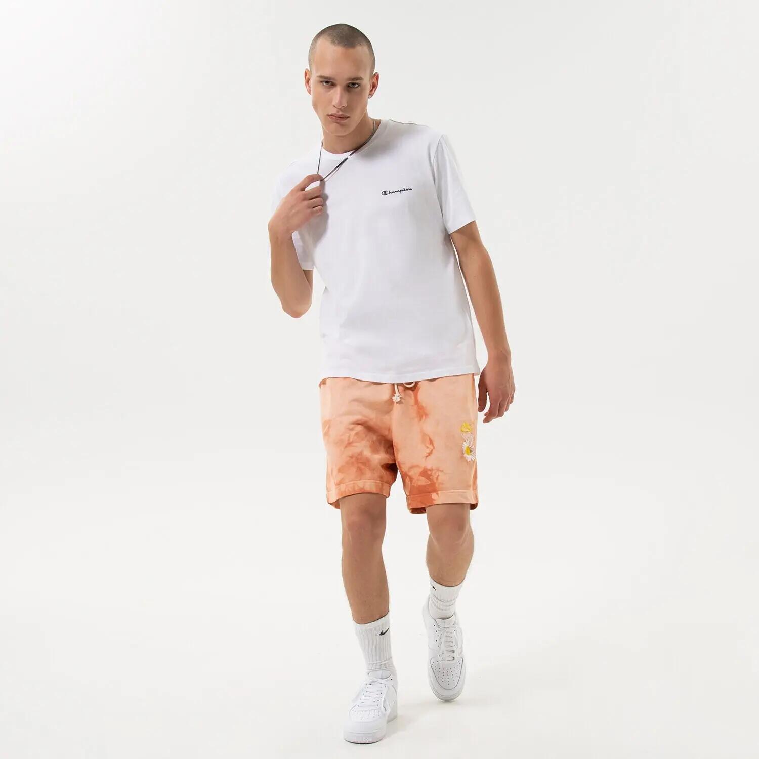 SZORTY MĘSKIE KRÓTKIE SPODENKI NIKE   PRZED KOLANO KOLOR POMARAŃCZOWY 4/5