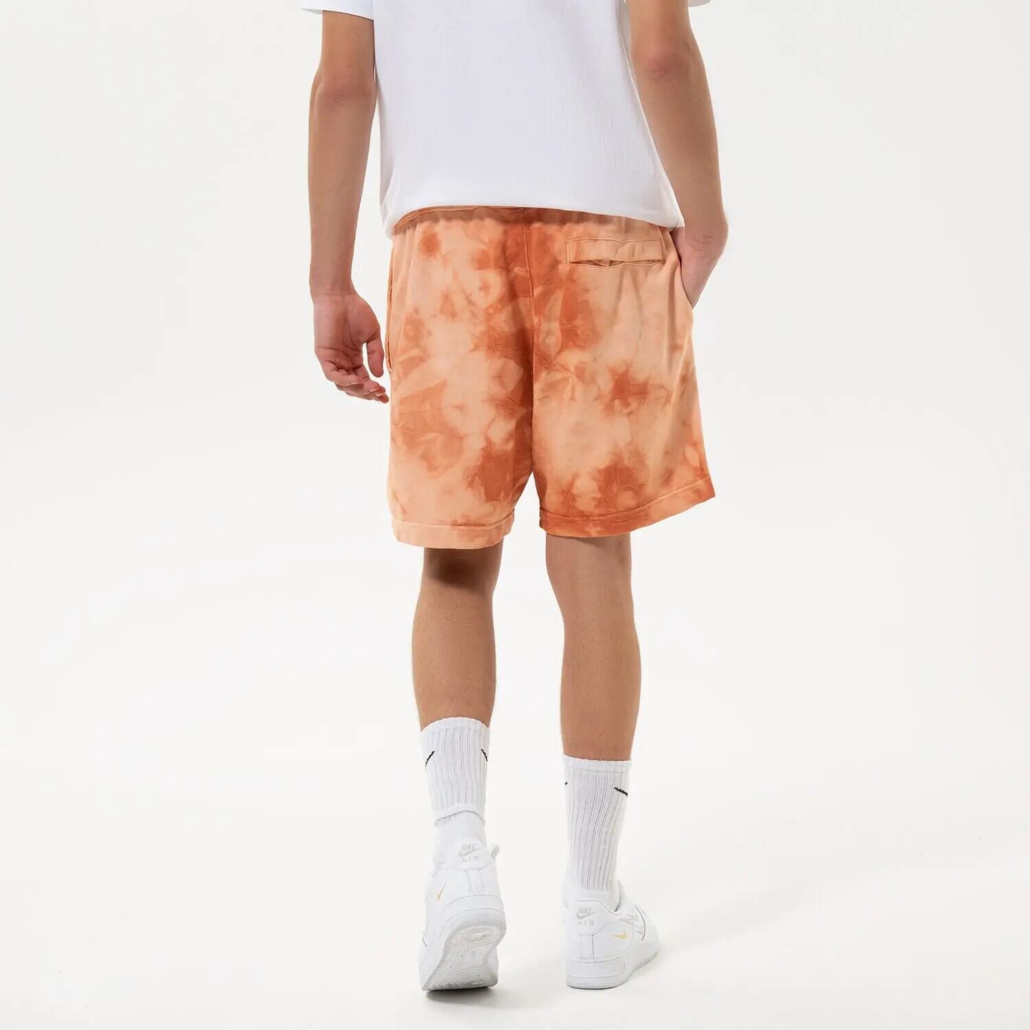 SZORTY MĘSKIE KRÓTKIE SPODENKI NIKE   PRZED KOLANO KOLOR POMARAŃCZOWY 3/5