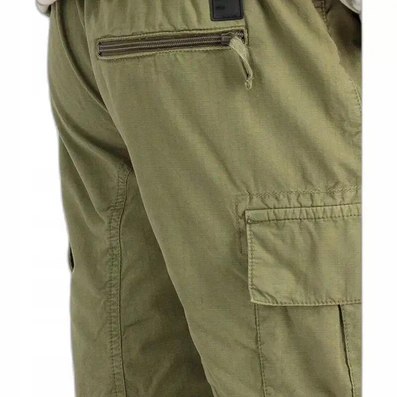 MĘSKIE SPODENKI ALPHA INDUSTRIES RIPSTOP JOGGER SHORT PRZED KOLANO ZIELONE 3/6