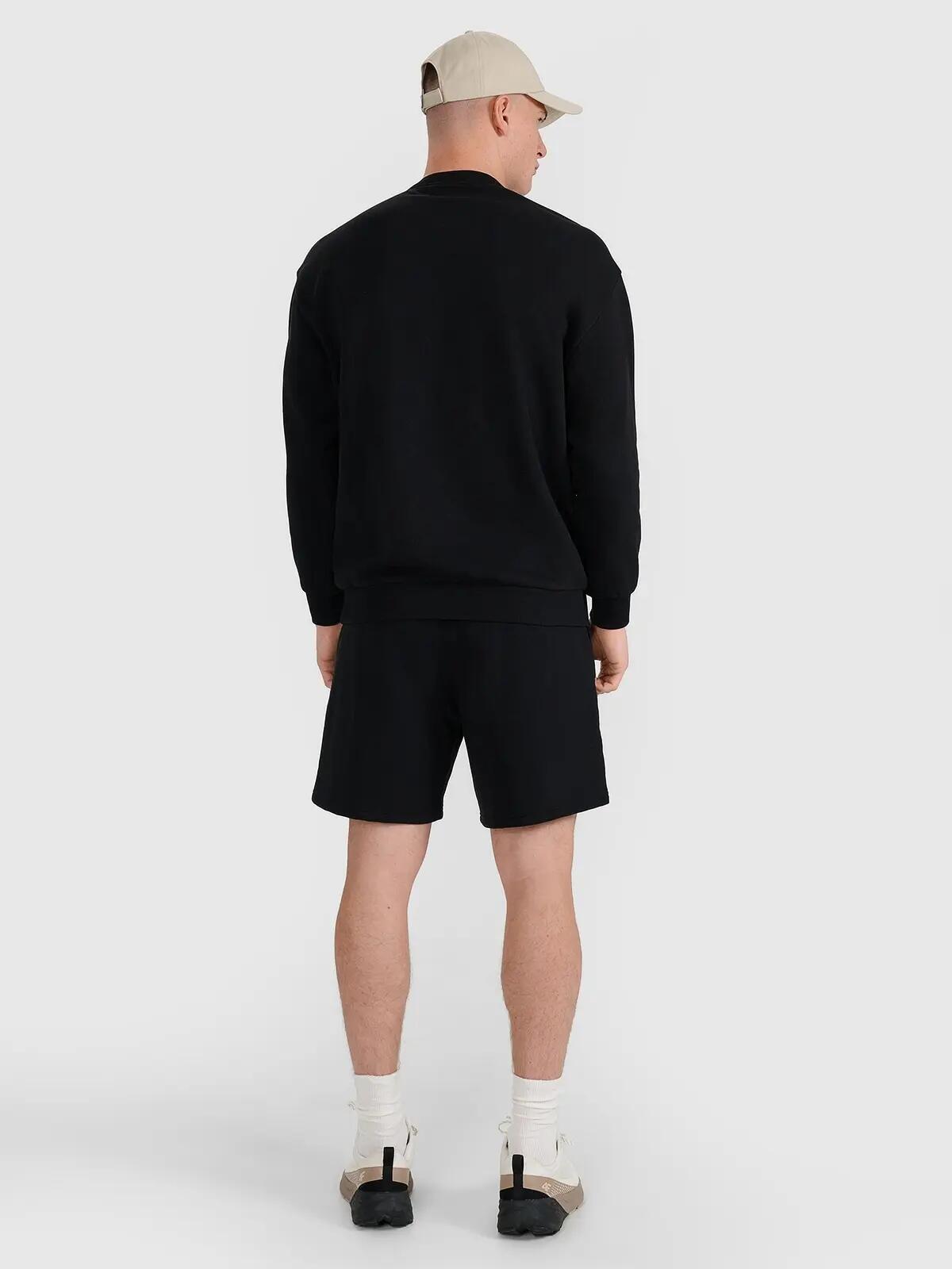 SPODENKI UNISEX 4F DRESOWE BAWEŁNIANE SPORTSTYLE TSHOU544   KRÓTKIE KOLOR CZARNY 5/8