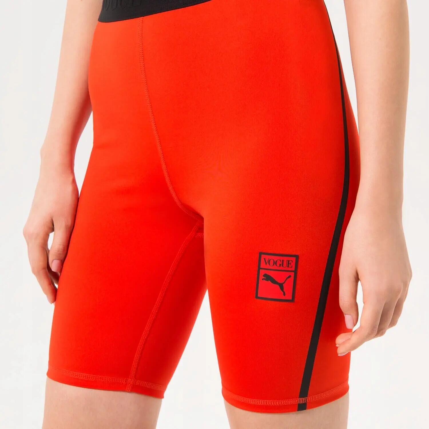 LEGGINSY DAMSKIE SZORTY KRÓTKIE PUMA  VOGUE TIGHT SHORTS PRZED KOLANO CZERWONE 2/5