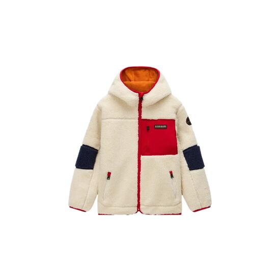 Giacca con cappuccio con zip per bambini Napapijri Yupik