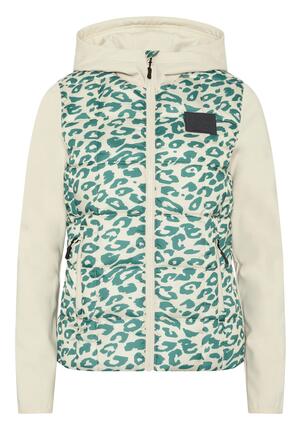 Jacke im Materialmix