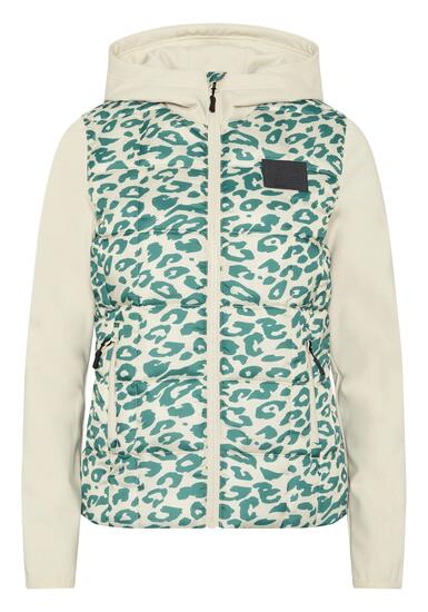 Jacke im Materialmix
