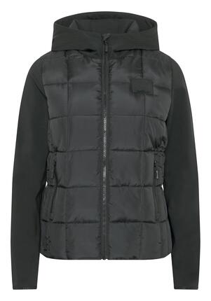 Jacke im Materialmix