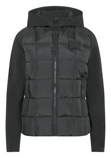 Jacke im Materialmix