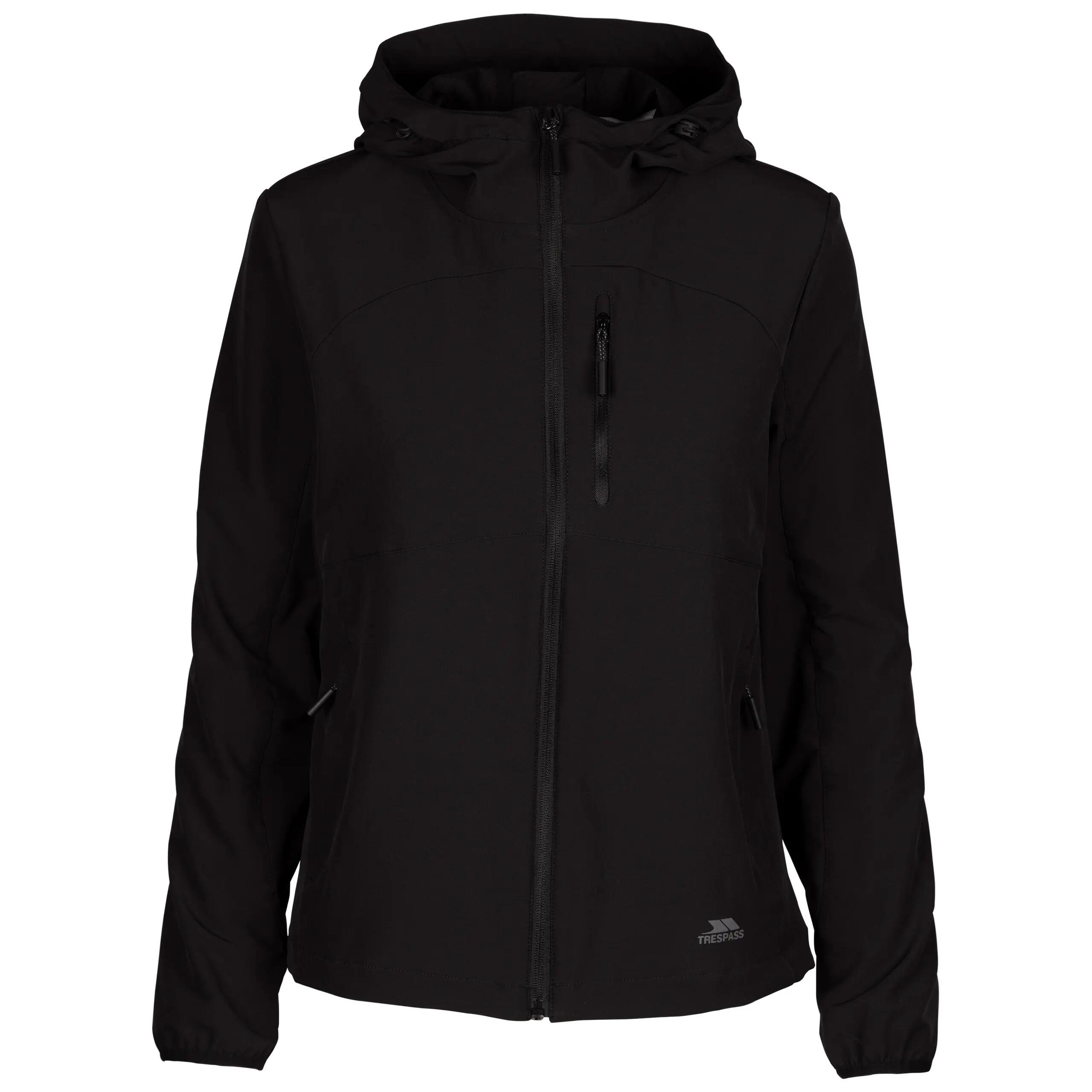 Womens Adjustable Grown On Hood With 2 Zip Pockets Jacket - Kalady 1/5