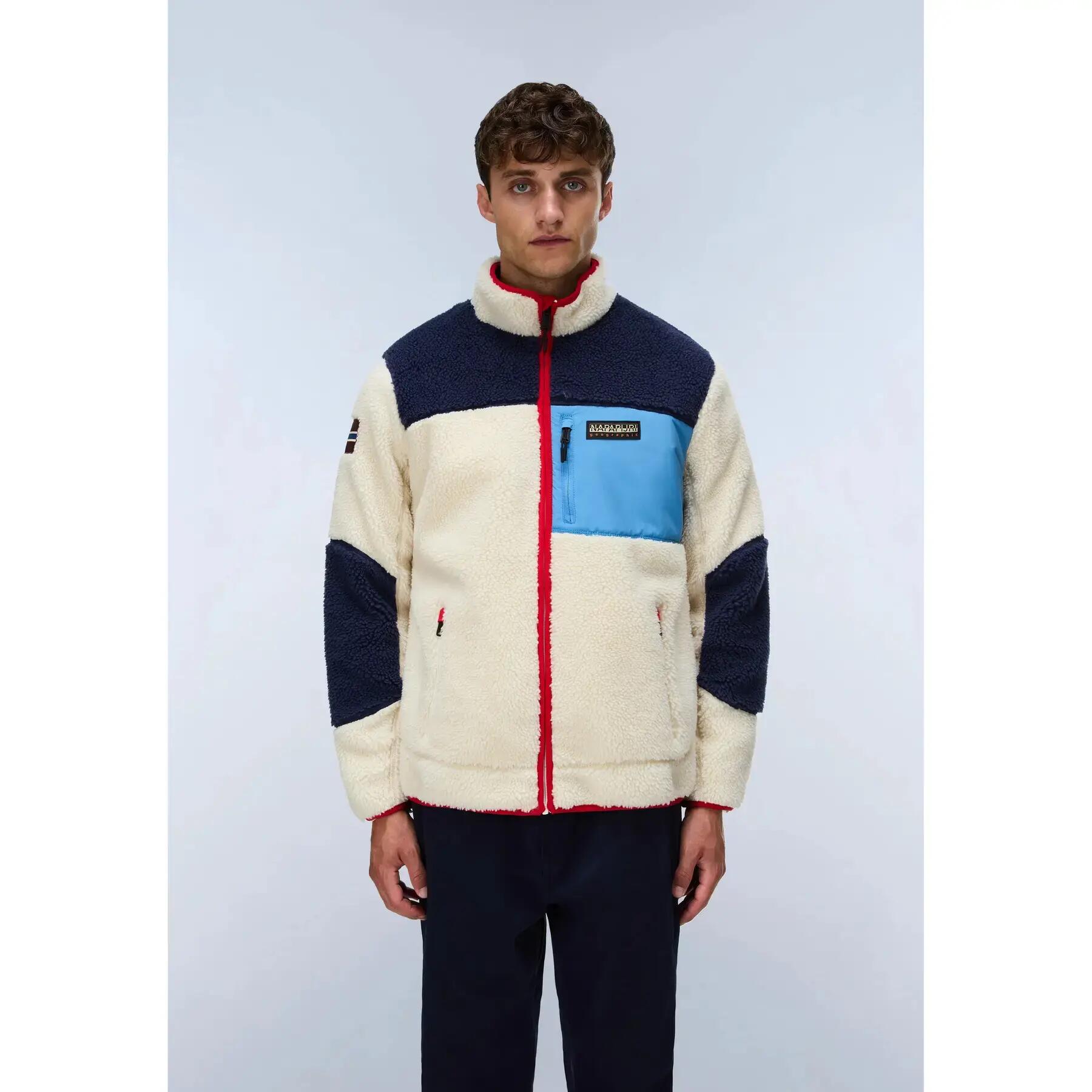 Giacca oversize da donna con zip Napapijri Yupik 3/7