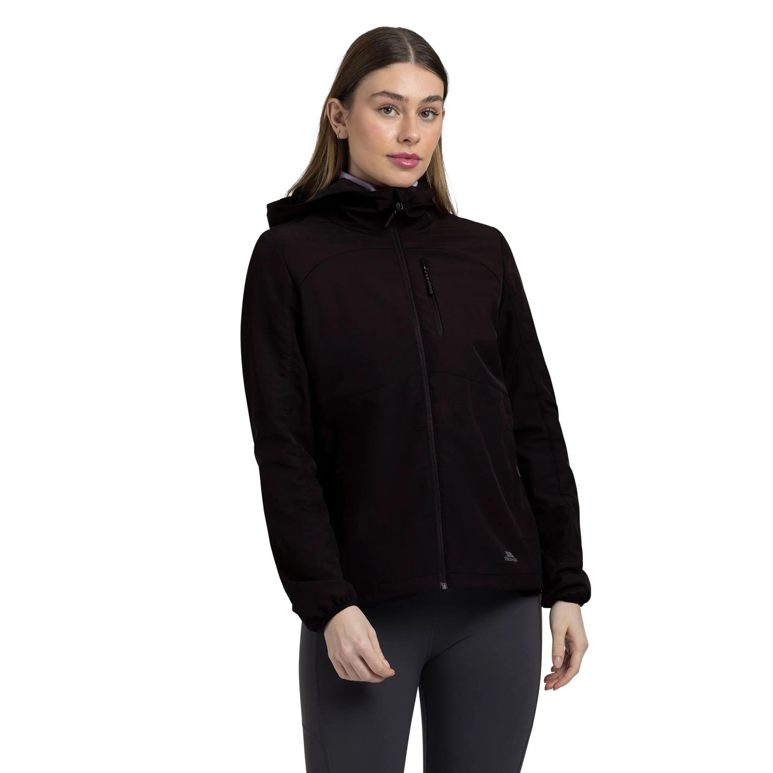 Womens Adjustable Grown On Hood With 2 Zip Pockets Jacket - Kalady 3/5
