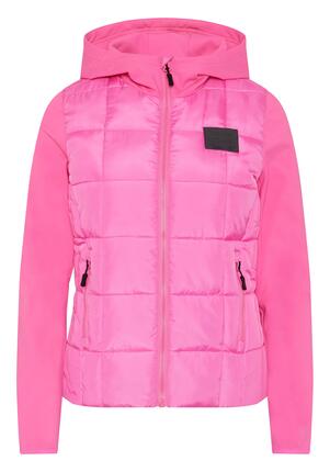 Jacke im Materialmix