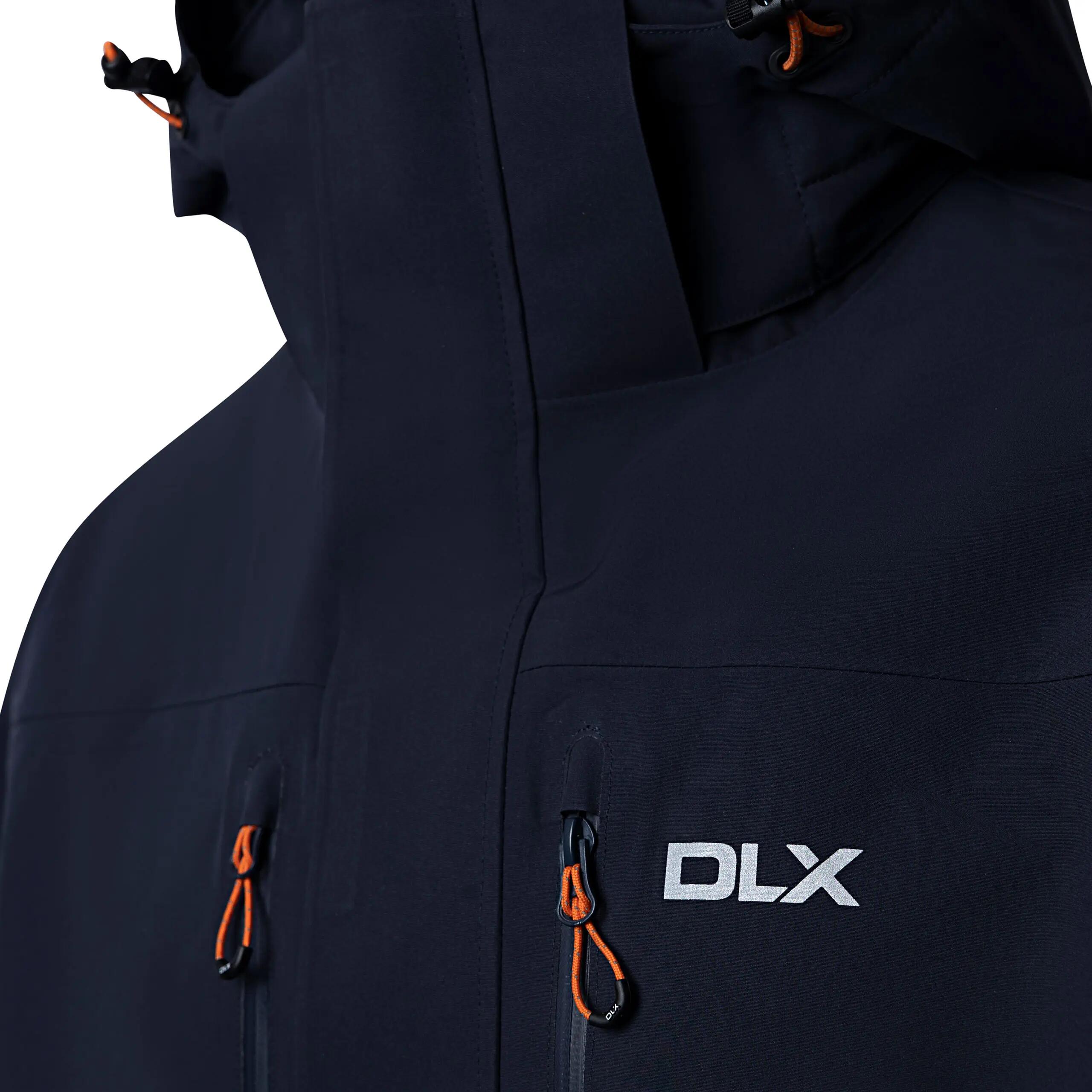 Mens Padded Rainwear Zip Pockets Hooded Windproof Waterproof Jacket - Oswarm 3/5