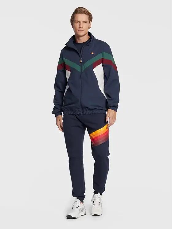 BLUZA MĘSKA BEZ KAPTURA ELLESSE ROZPINANA NONNO TRACK TOP NAVY  KOLOR NIEBIESKI 2/6