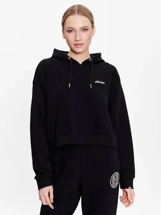 ELLESSE BLUZA DAMSKA Z KAPTUREM SPORTOWA KOLOR CZARNY