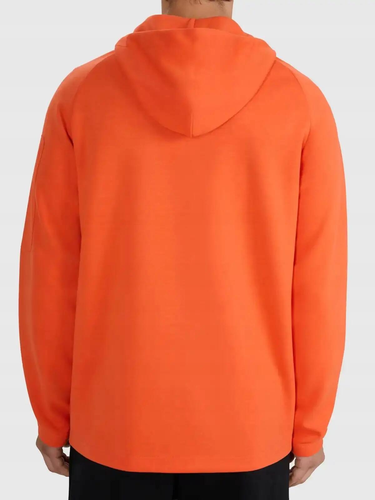 BLUZA MĘSKA ROZPINANA 4F Z KAPTUREM M2239  KOLOR POMARAŃCZOWY 3/5