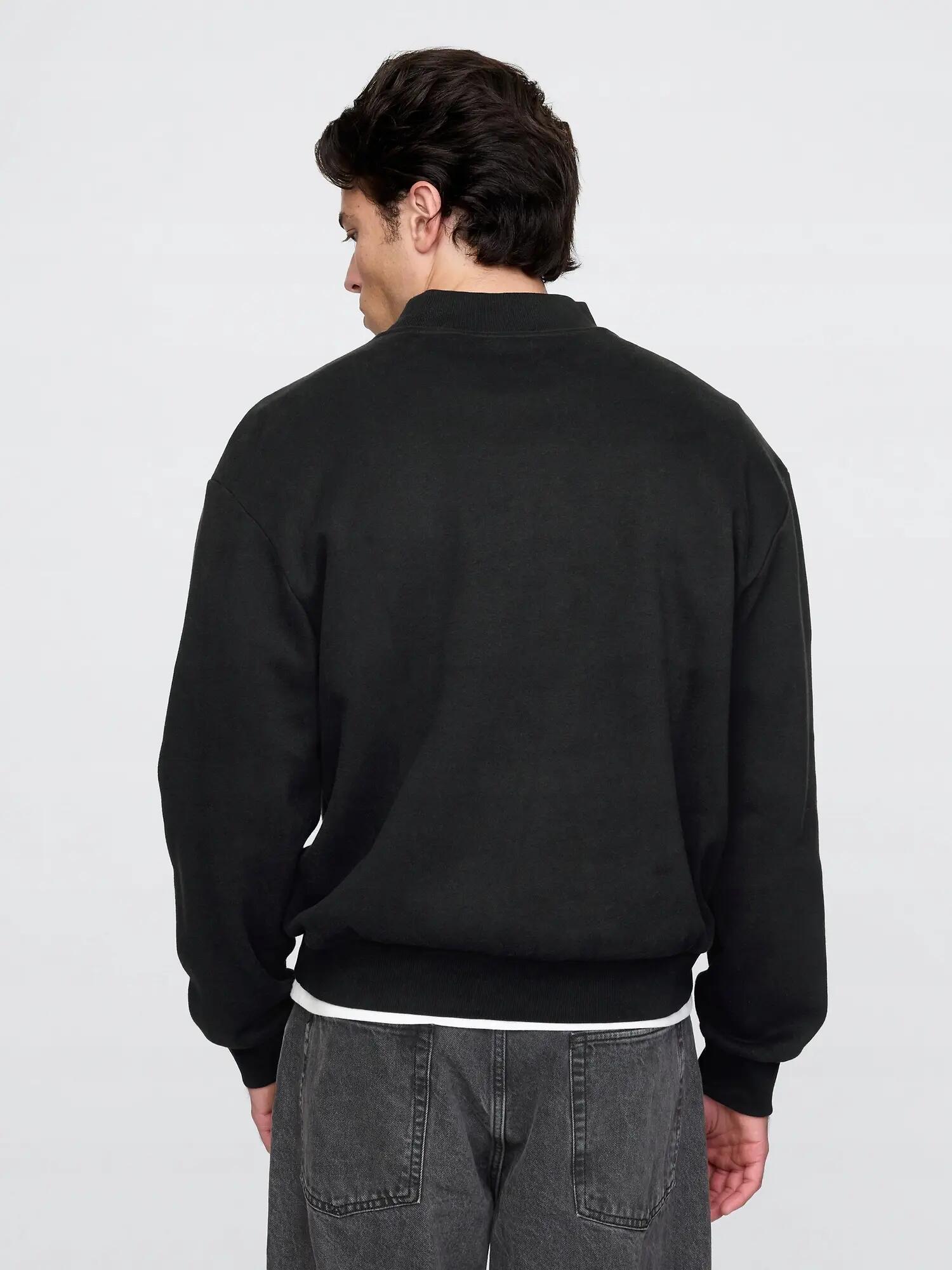 BLUZA MĘSKA DRESOWA GAP ATHLETIC 586804 CZARNA  KOLOR CZARNY 2/8
