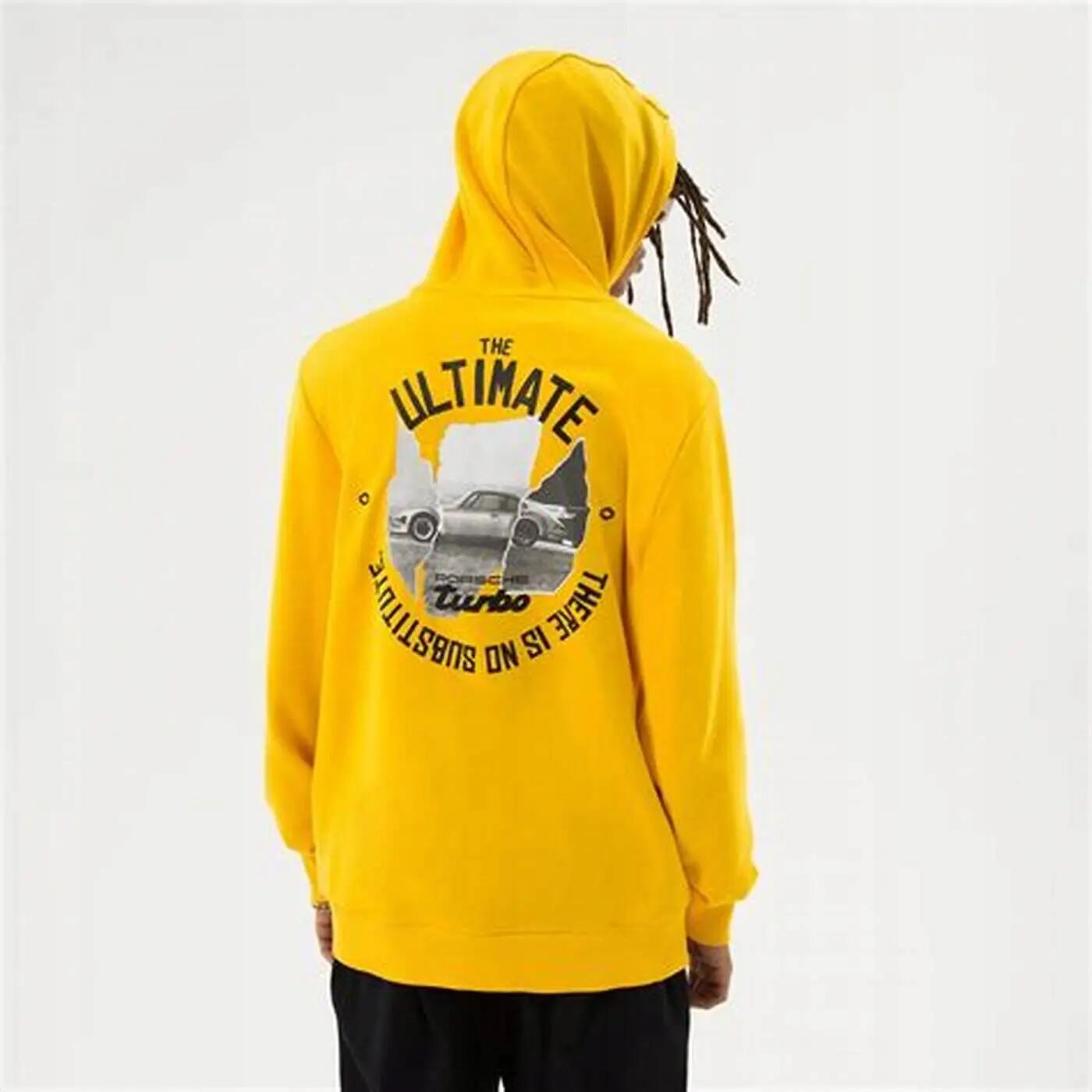BLUZA Z KAPTUREM MĘSKA PUMA-BLUZA Z KAPTUREM PUMA PL GRAPHIC HOODIE  KOLOR ŻÓŁTY 2/3