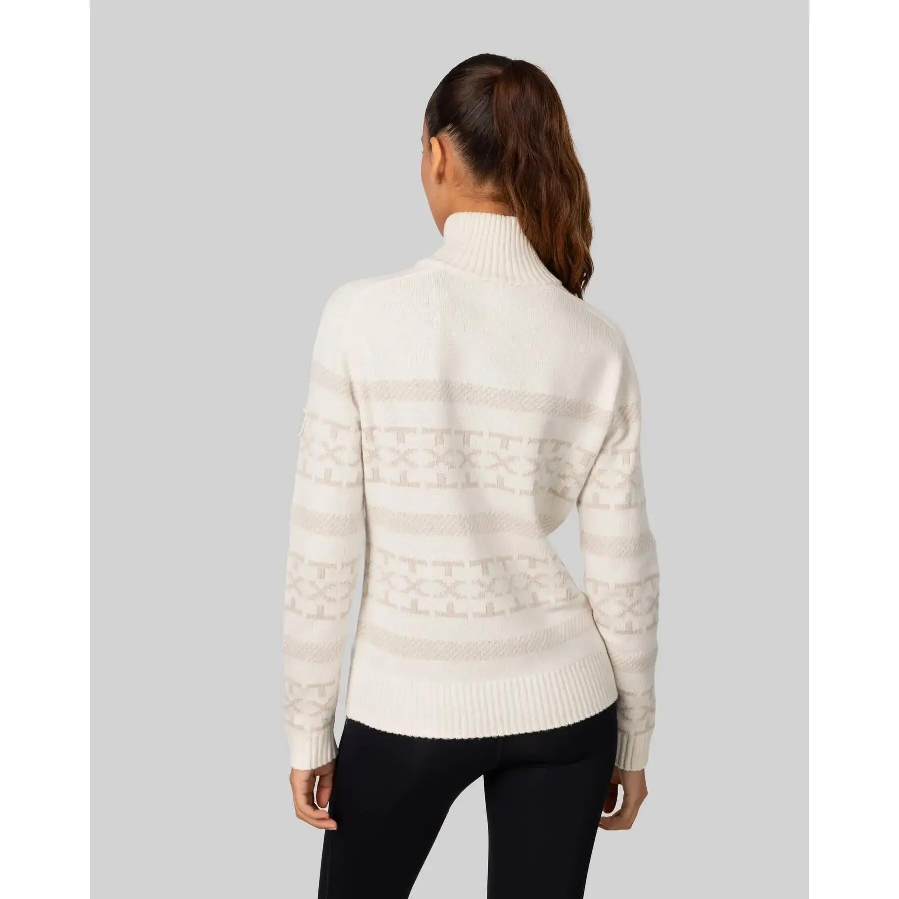 Pull 1/2 zip femme Johaug Dalsbygda Woolmix 4/4