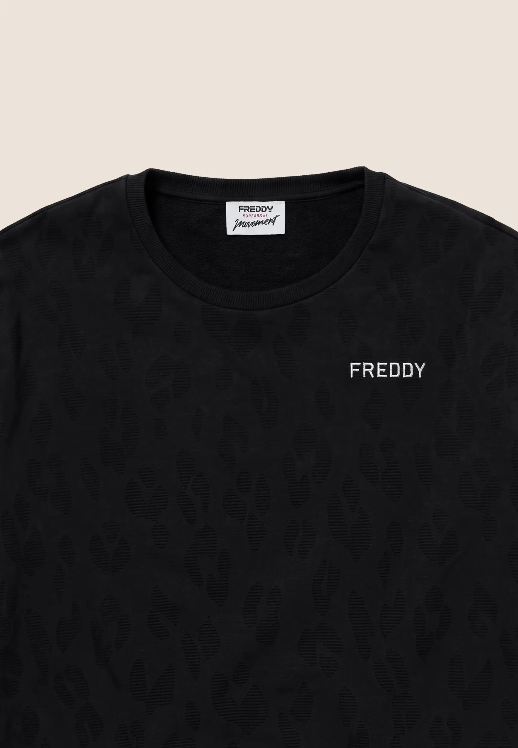 Sudadera de mujer de corte estándar con escote redondo y estampado de leopardo 3/3