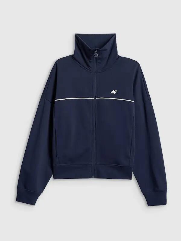 BLUZA DAMSKA DRESOWA 4F SPORTOWA TRENINGOWA NA CO DZIEŃ KOLOR NIEBIESKI 8/10