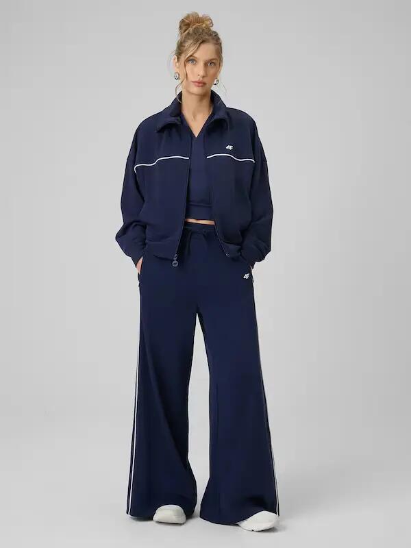 BLUZA DAMSKA DRESOWA 4F SPORTOWA TRENINGOWA NA CO DZIEŃ KOLOR NIEBIESKI 6/10