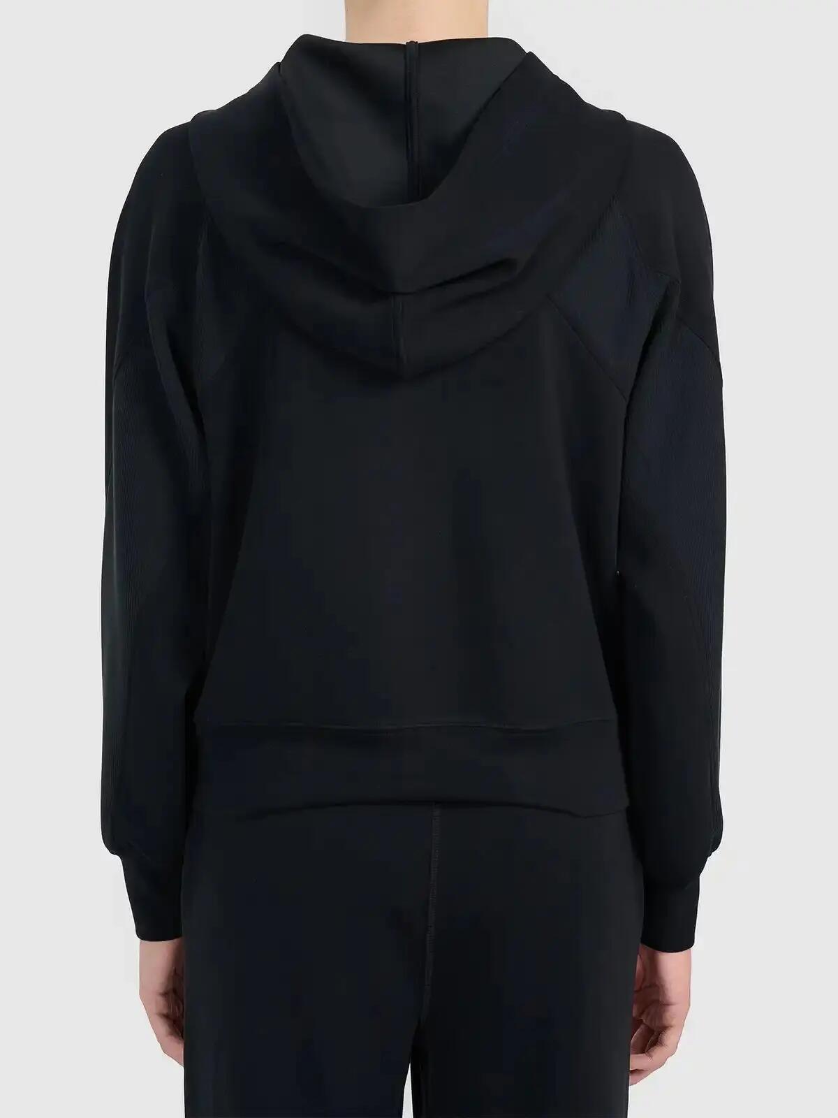 BLUZA DAMSKA DRESOWA 4F ROZPINANA Z KAPTUREM Z MODALEM KOLOR CZARNY 4/12