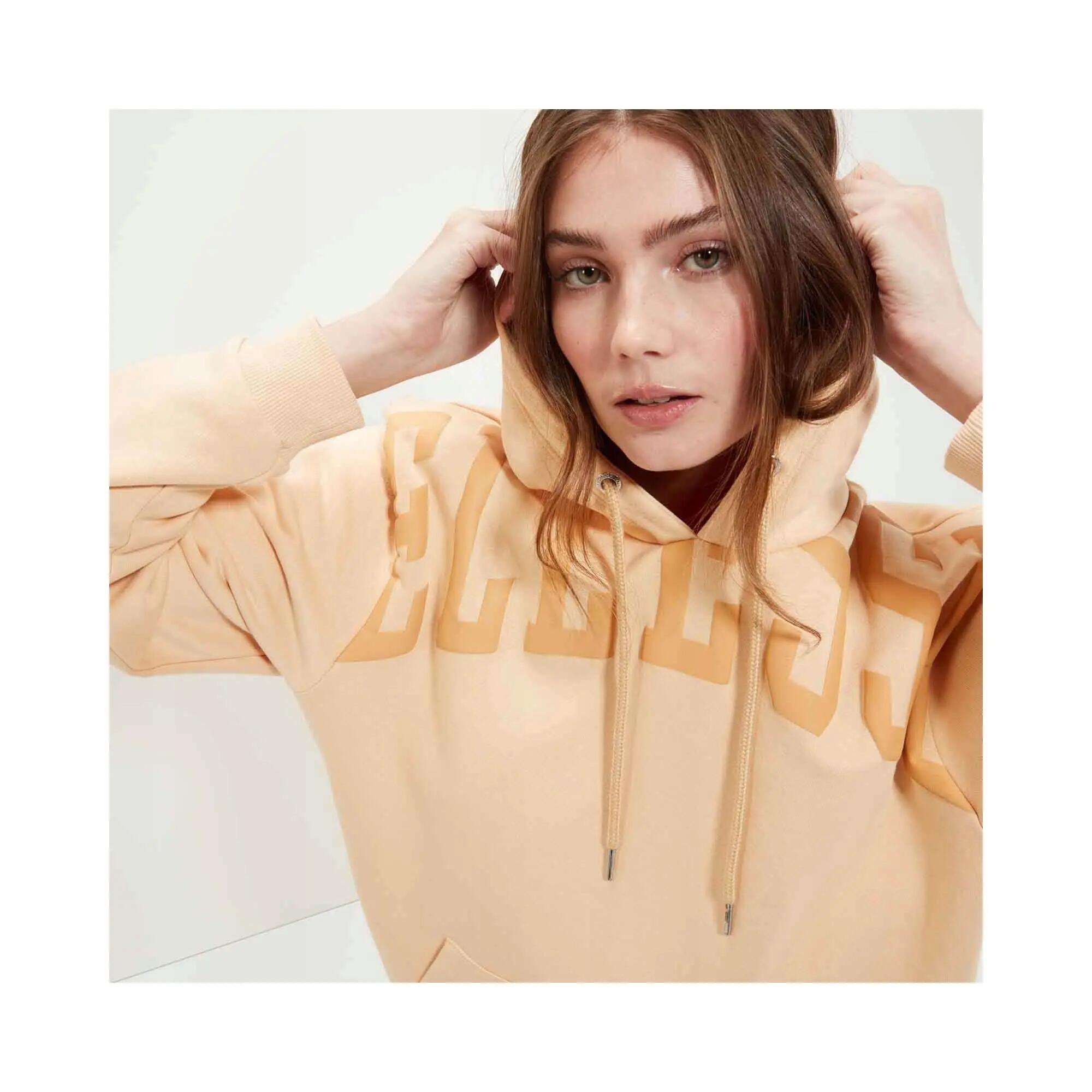 ELLESSE BLUZA DAMSKA Z KAPTUREM SPORTOWA KOLOR POMARAŃCZOWY 3/5