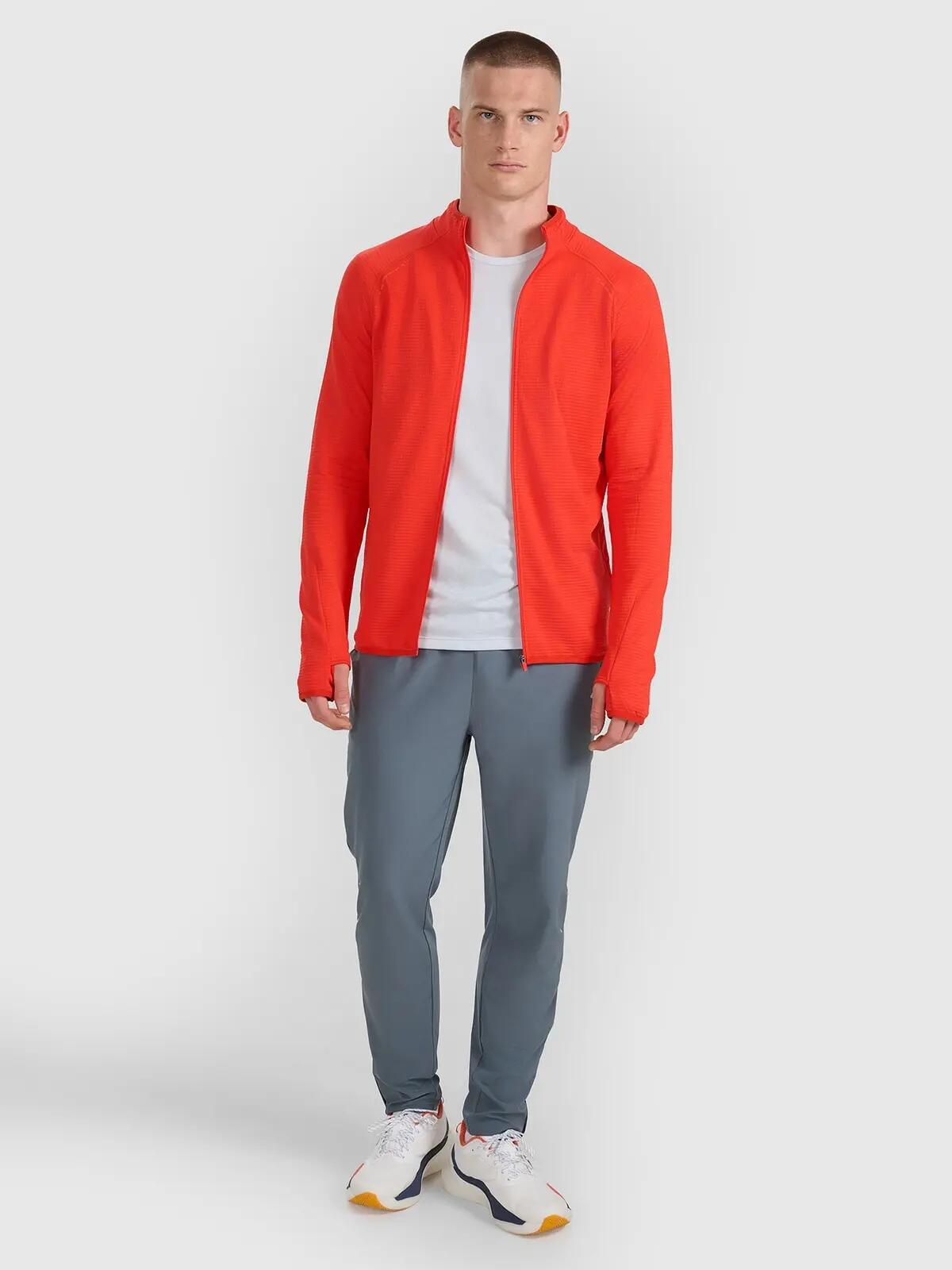 BLUZA MĘSKA 4F SPORTOWA TRENINGOWA SZYBKOSCHNĄCA TFSWM575 XL  KOLOR CZERWONY 2/12