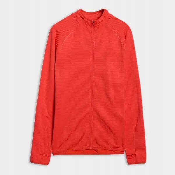 BLUZA MĘSKA 4F SPORTOWA TRENINGOWA SZYBKOSCHNĄCA TFSWM575 XL  KOLOR CZERWONY 11/12