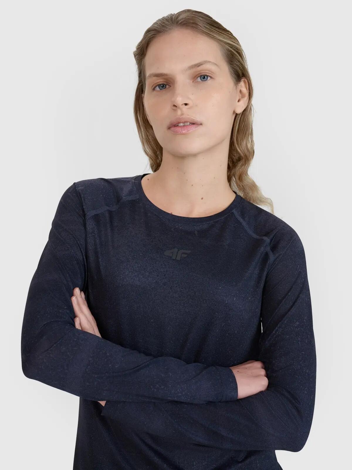 LONGSLEEVE DAMSKI 4F TRENINGOWY SZYBKOSCHNĄCY NA ROWER  KOLOR CZARNY 3/12