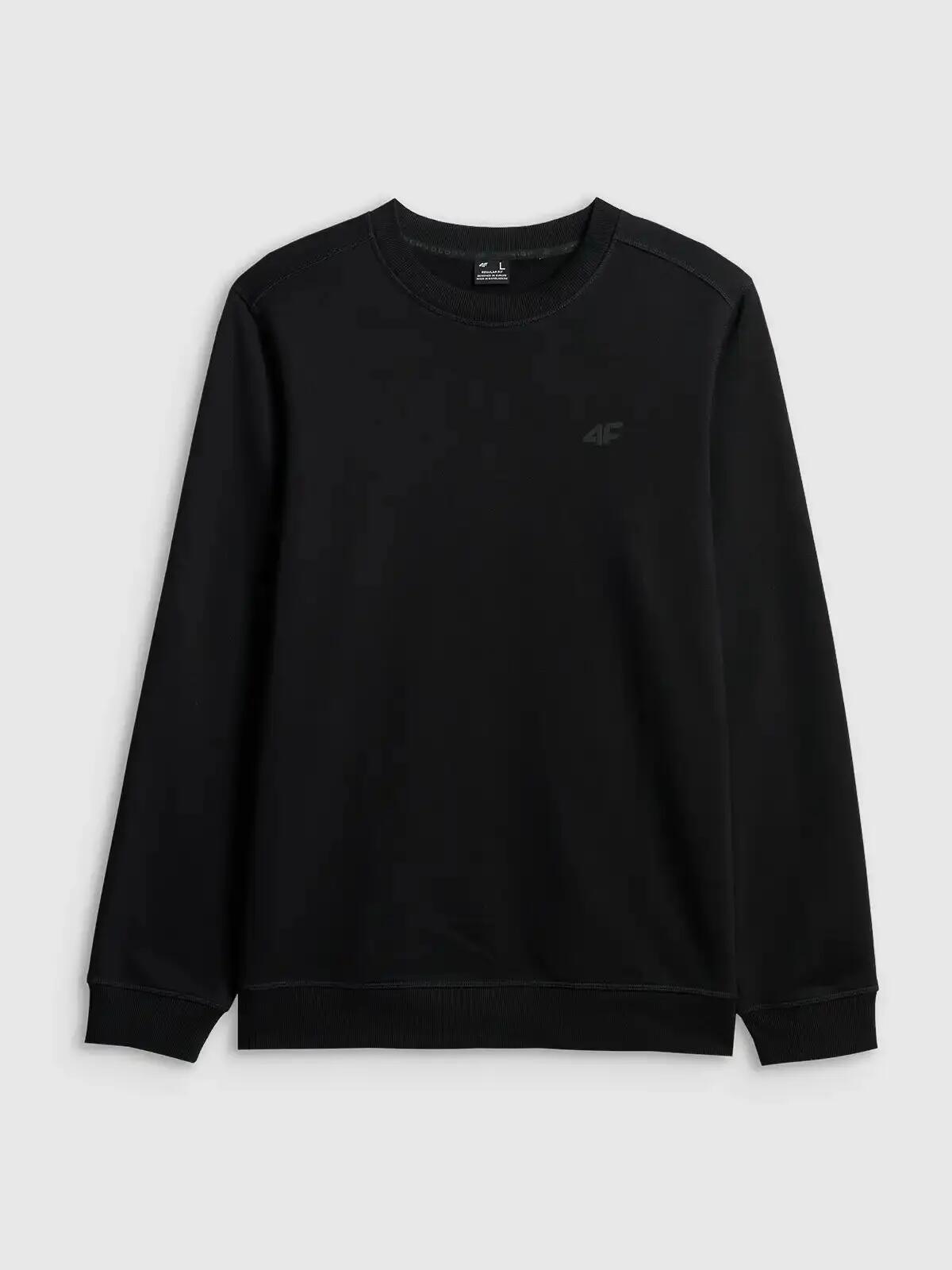 BLUZA MĘSKA DRESOWA 4F BEZ KAPTURA NIEROZPINANA XL M2549 KOLOR CZARNY 9/10