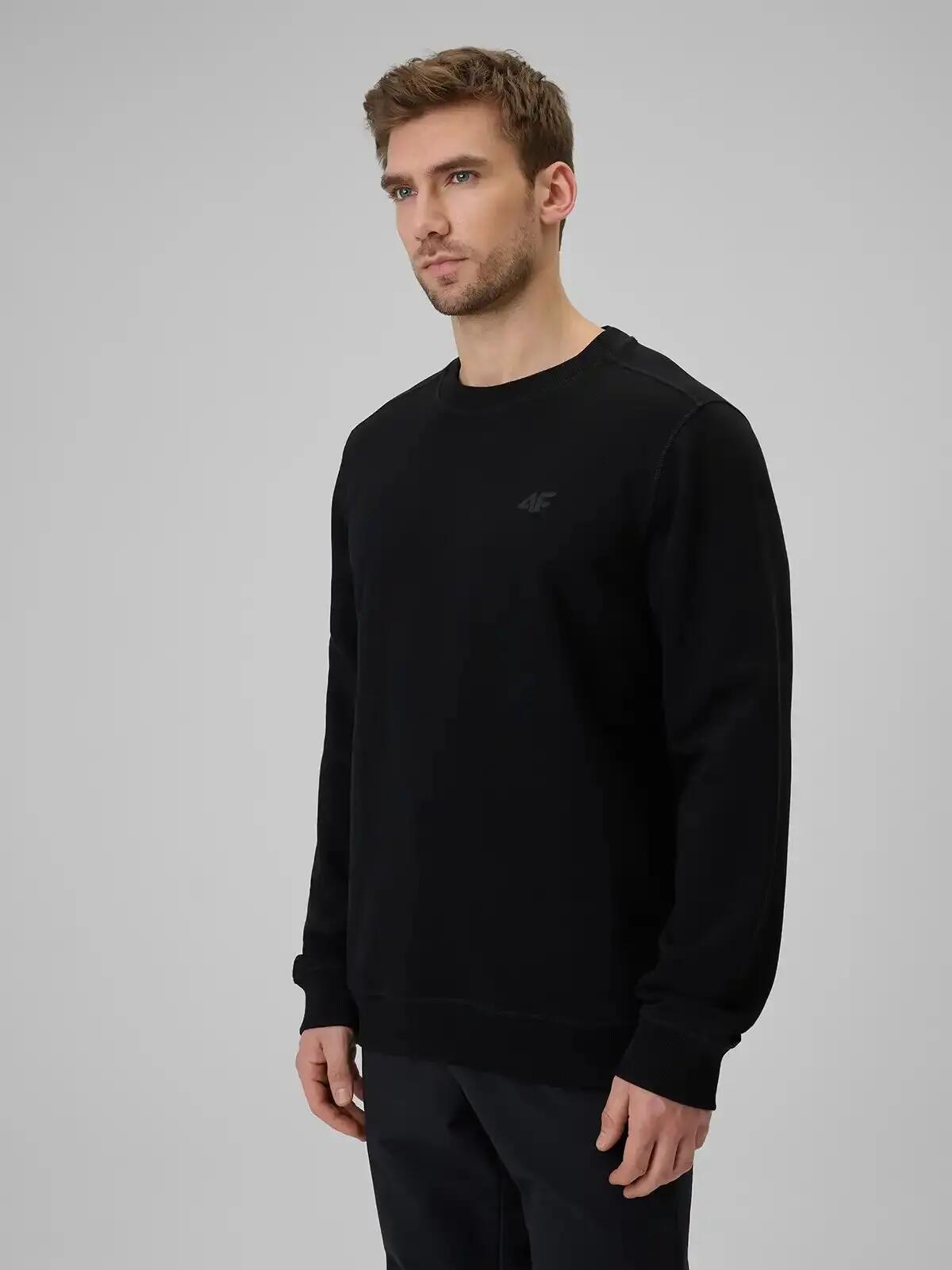 BLUZA MĘSKA DRESOWA 4F BEZ KAPTURA NIEROZPINANA XL M2549 KOLOR CZARNY 4/10