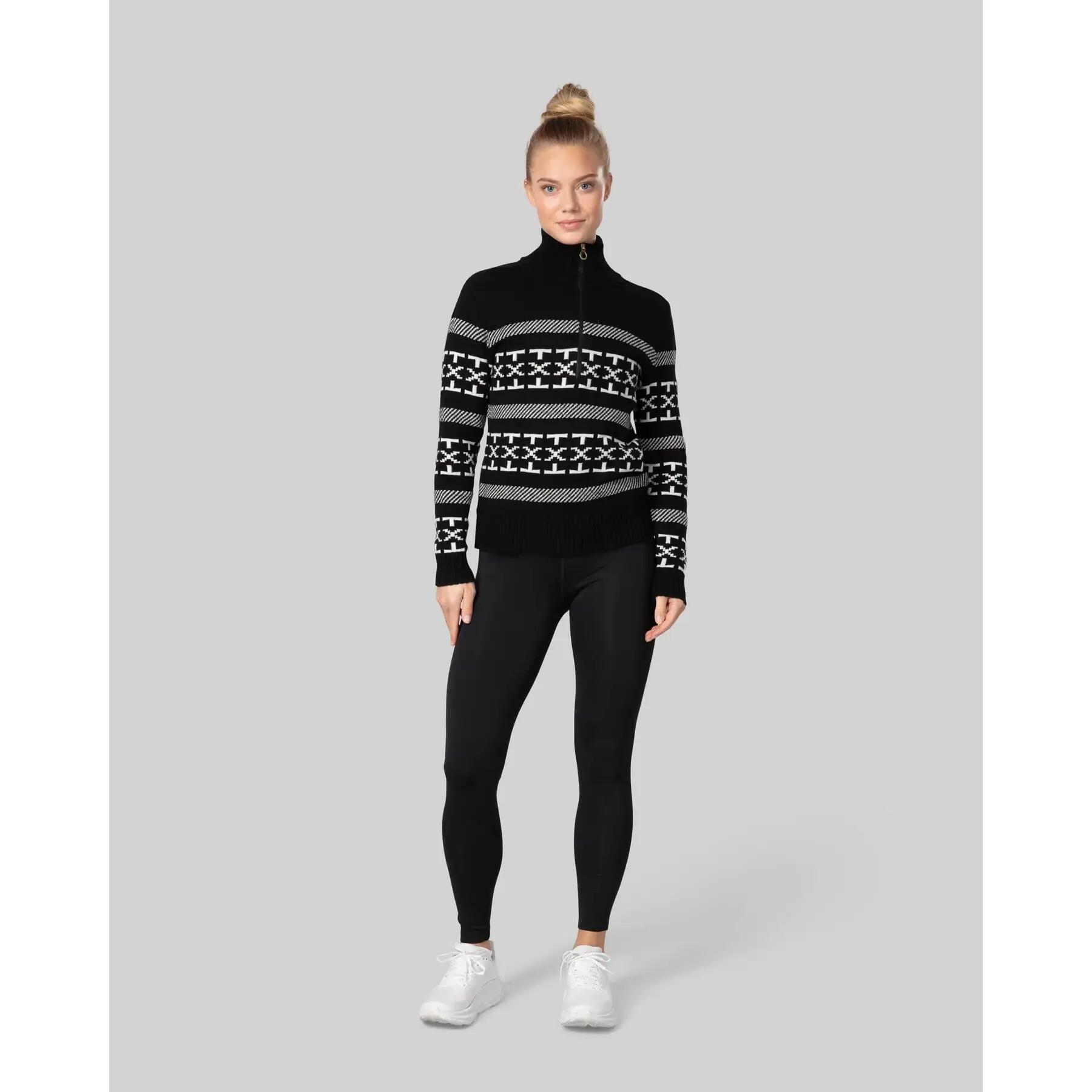 Pull 1/2 zip femme Johaug Dalsbygda Woolmix 5/5