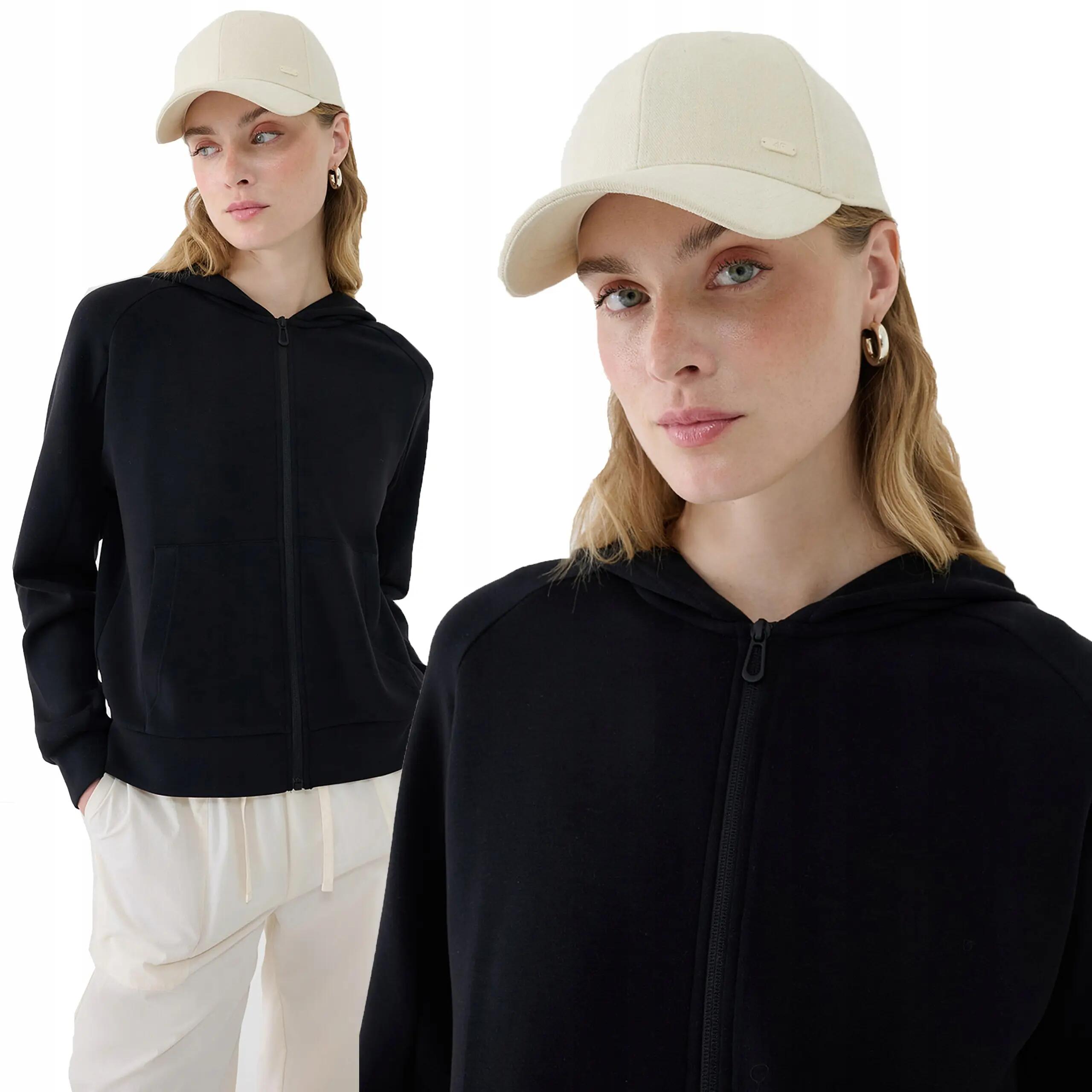 BLUZA DRESOWA DAMSKA 4F ROZPINANA Z KAPTUREM M TSWSF1577 KOLOR WIELO KOLOROWY 7/7
