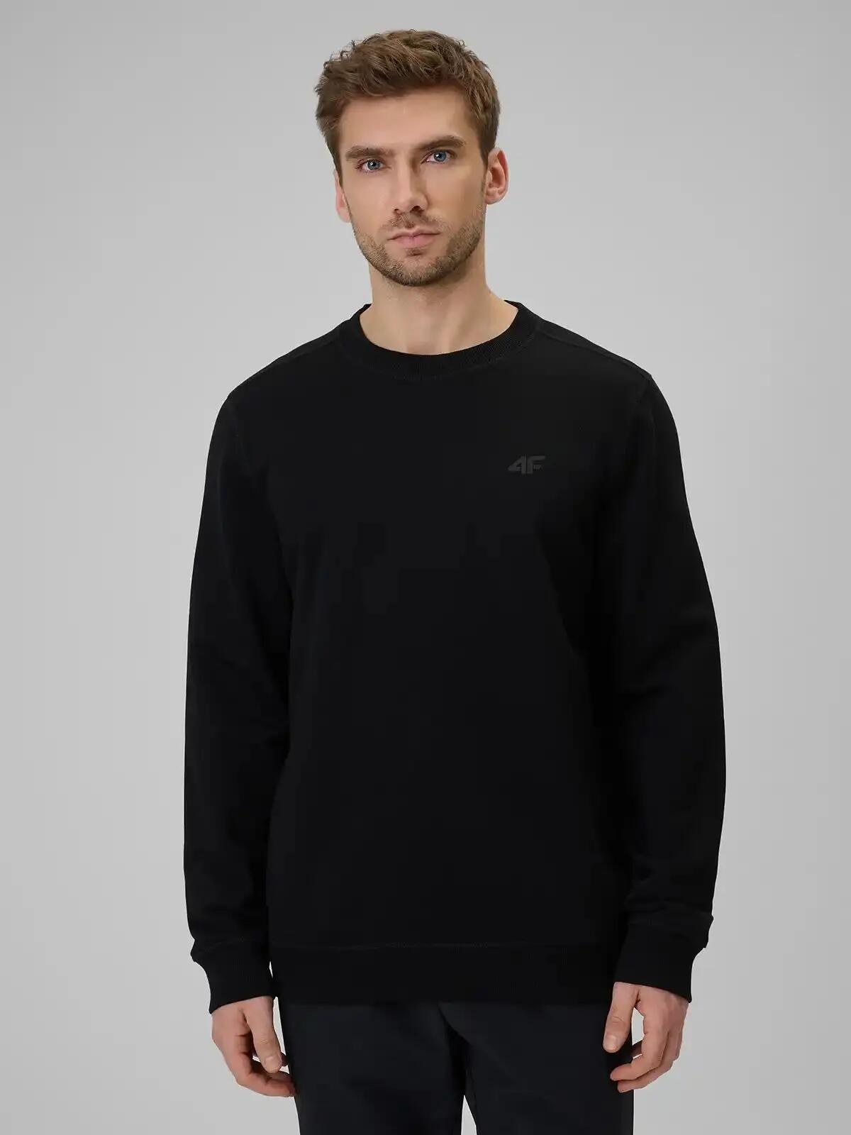 BLUZA MĘSKA DRESOWA 4F BEZ KAPTURA NIEROZPINANA XL M2549 KOLOR CZARNY 3/10